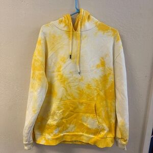 Fashion Nova yellow tie dye sweatshirt - size XL